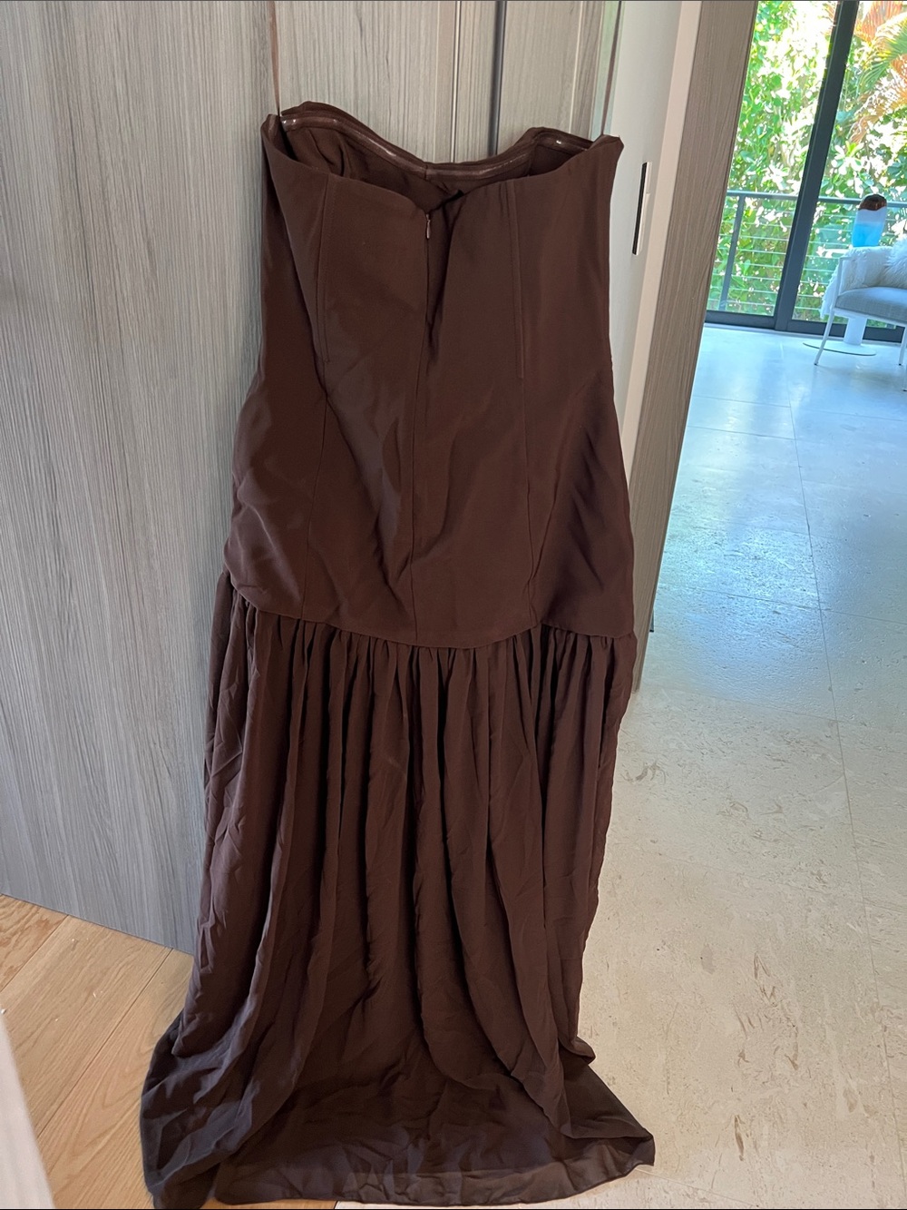 NWT REVOLVE Australia SHOWPO Joycelyn fit flare corset dress sheer skirt US 10 - Picture 3 of 9